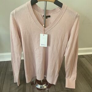 Quince Blush V-Neck Pullover